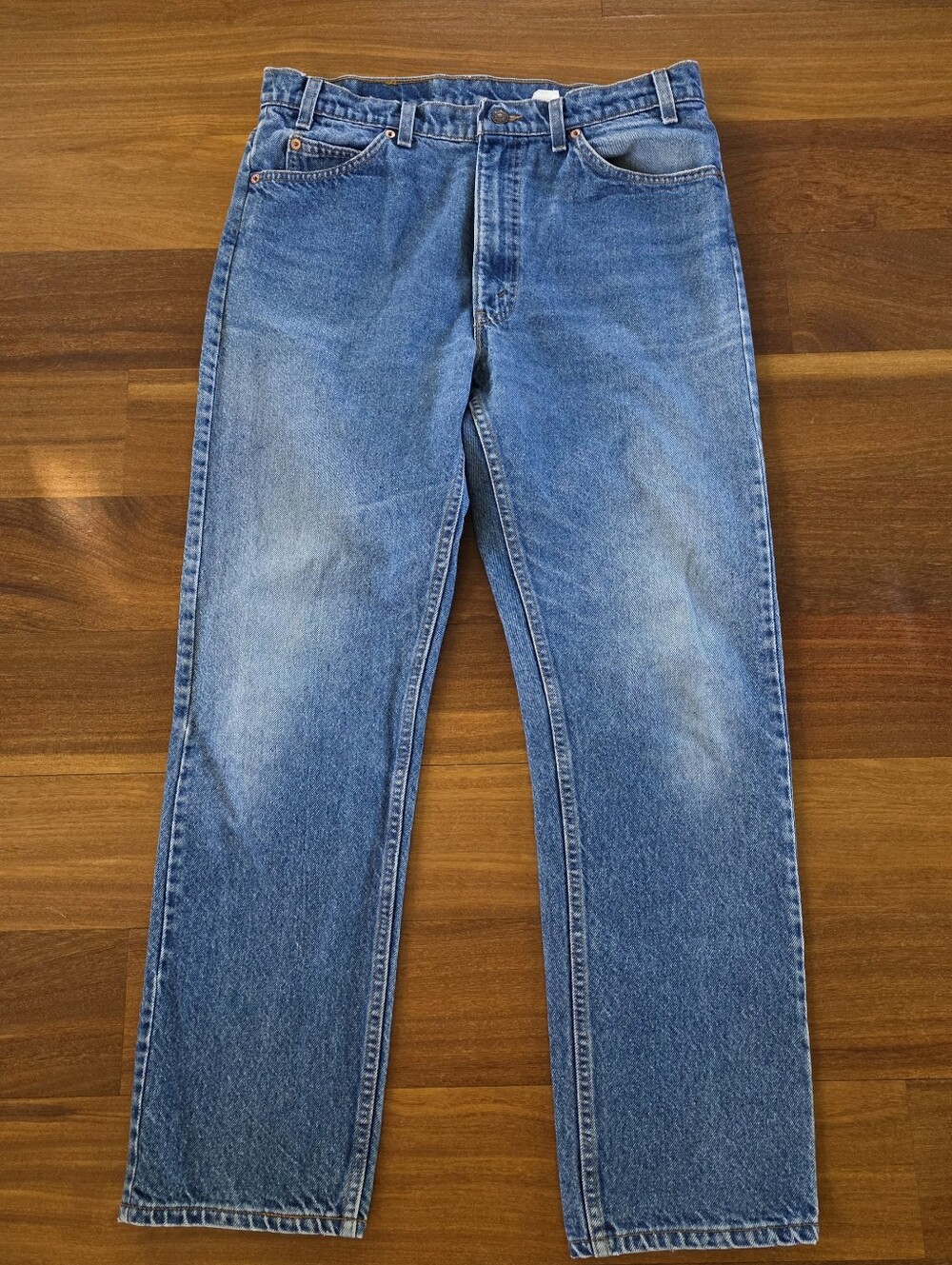 Vintage Levis 505 Jeans Orange Tab 1995 USA Made Mens 34x30 90s Straight Fit